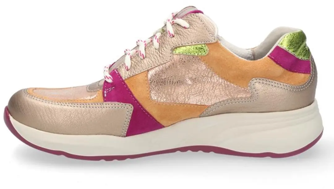 Durea Leer Combinatie Veterschoen 21941/2 - 40 - Multicolor