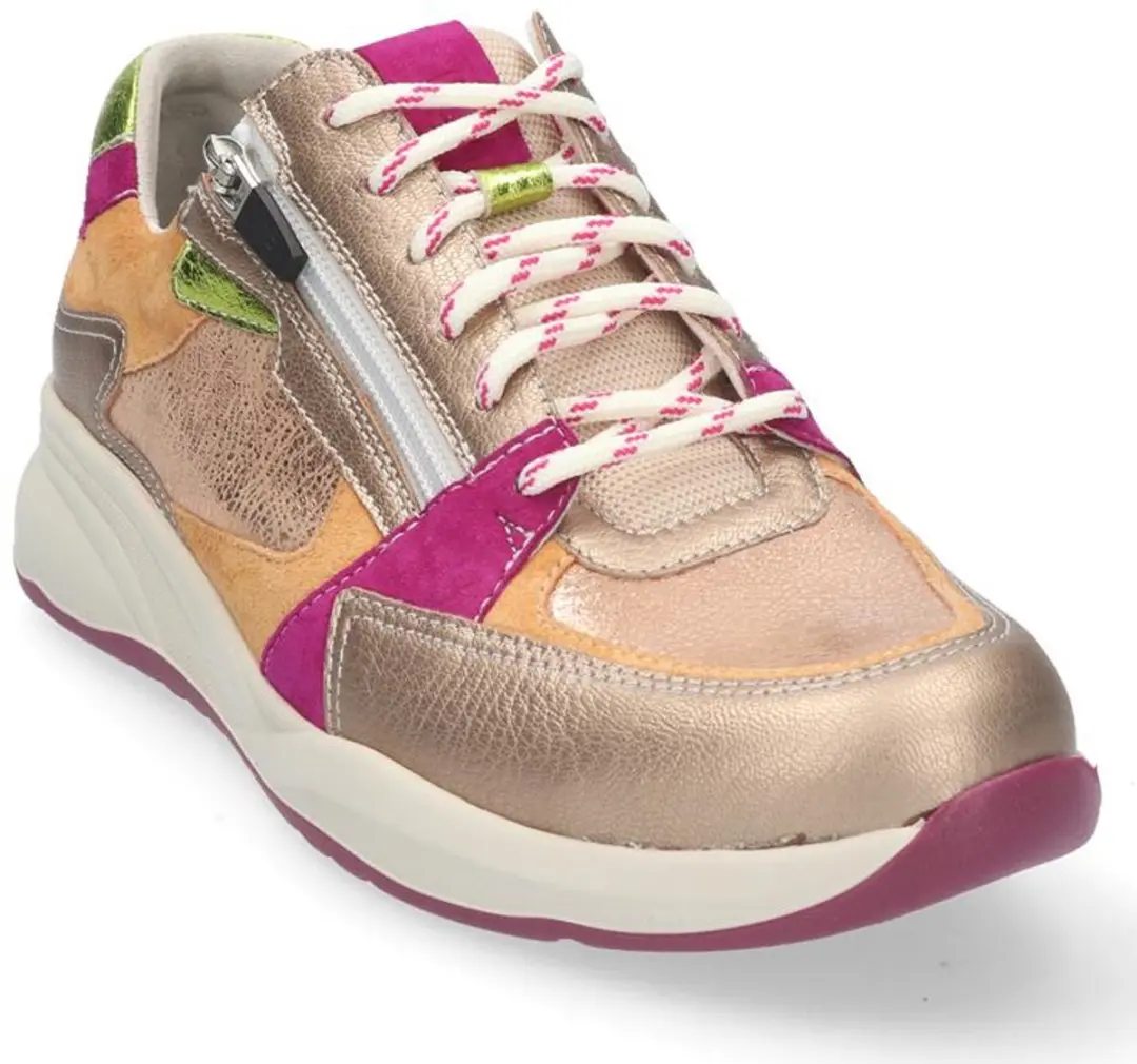 Durea Leer Combinatie Veterschoen 21941/2 - 40 - Multicolor