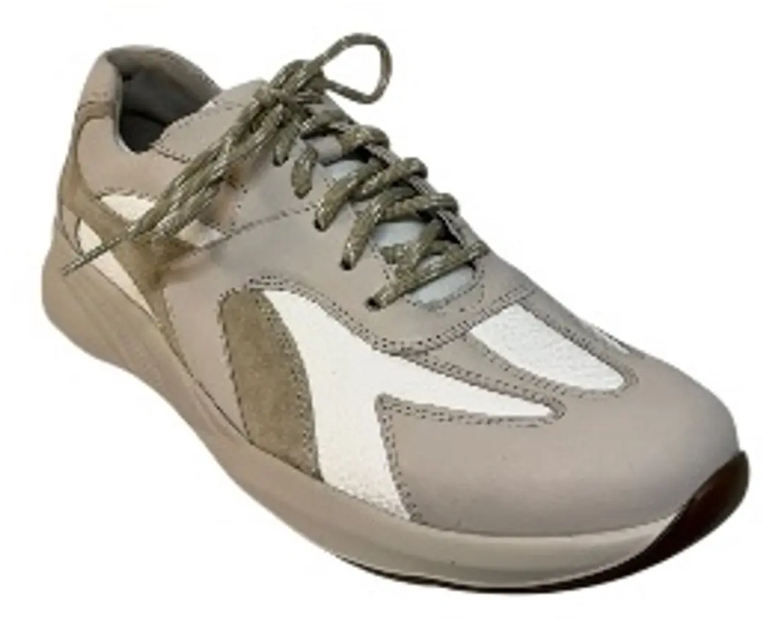 Durea 6316 Leer Combinatie Schoen - Maat 40.5 - Beige
