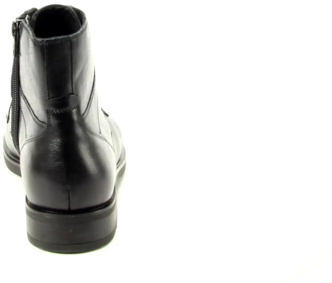Durea Dames Veterboot 9832-2183 - Wijdte K - Zwart Leer - Maat 43