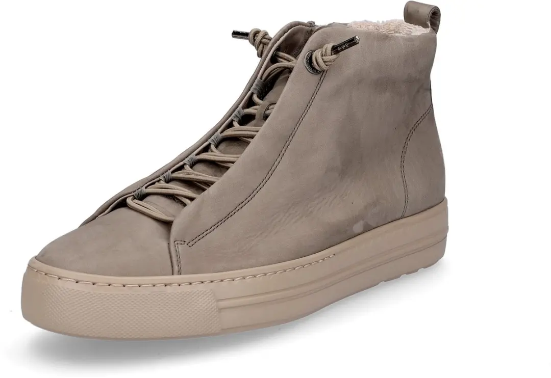 Paul Green dames hoge sneaker taupe 5