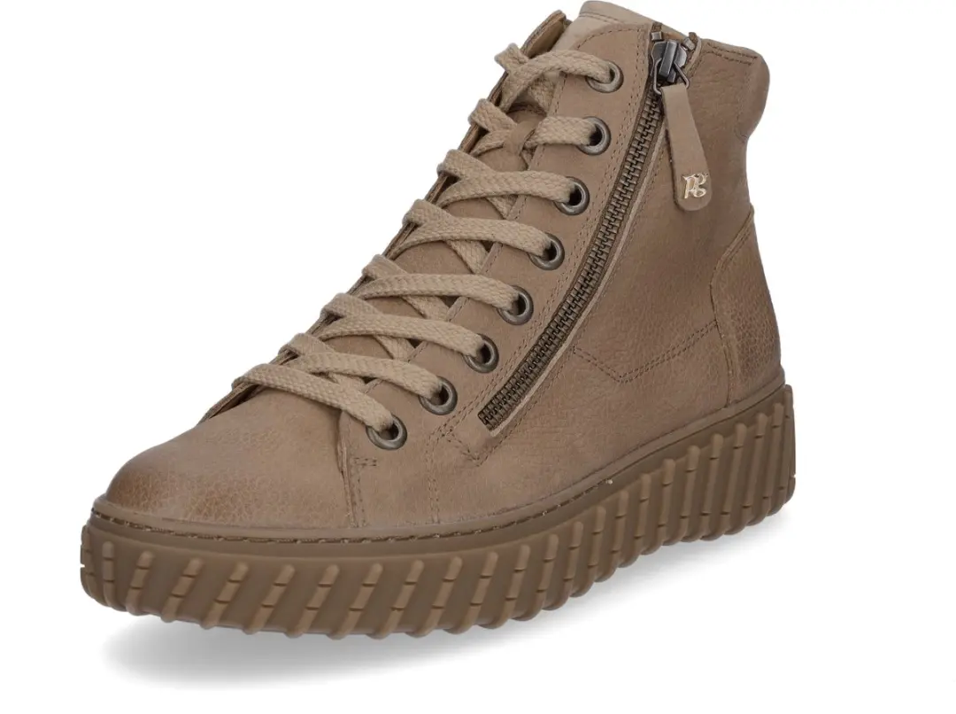 Paul Green dames hoge sneaker bruin