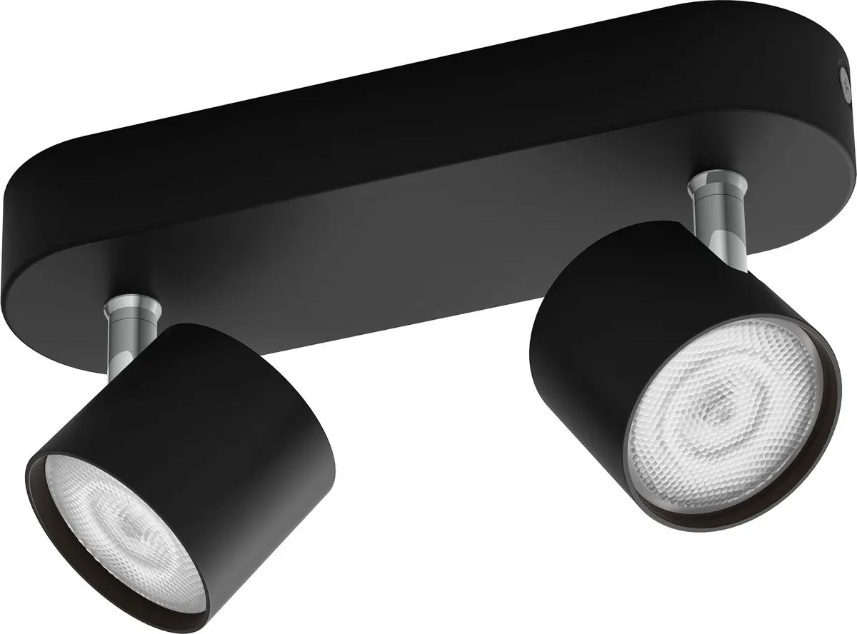 Philips Star 2-lichts Opbouwspot - Zwart