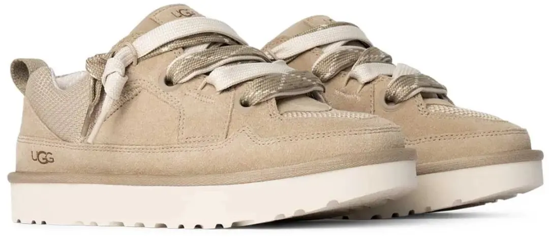 UGG LO LOWMEL M Lage Sneakers - Wit/Beige - Maat 45
