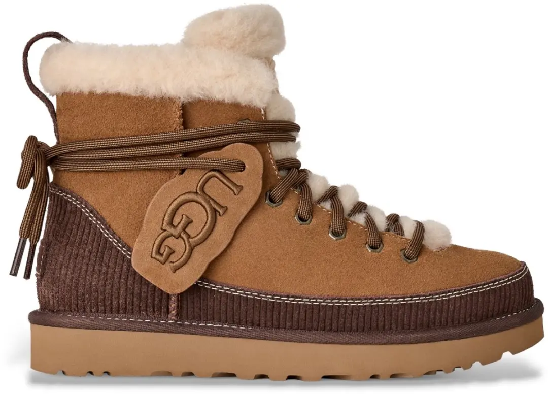 UGG Bruine Classic Heritage Lace-Up leren enkellaarsjes