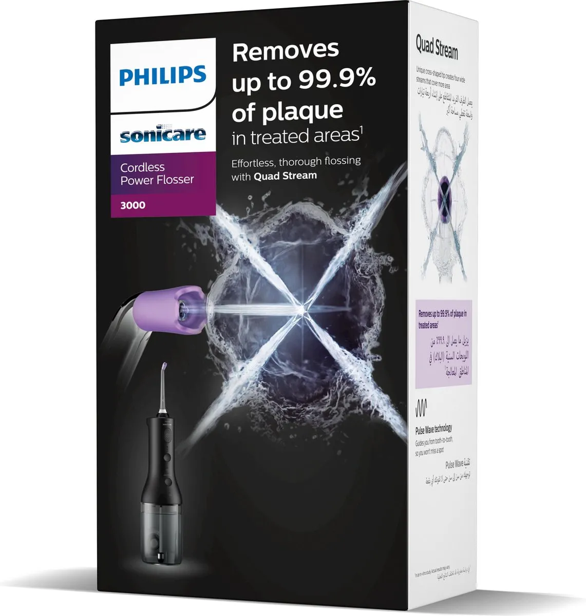 Philips Sonicare Series 3000 HX3826/33 Waterflosser - Zwart