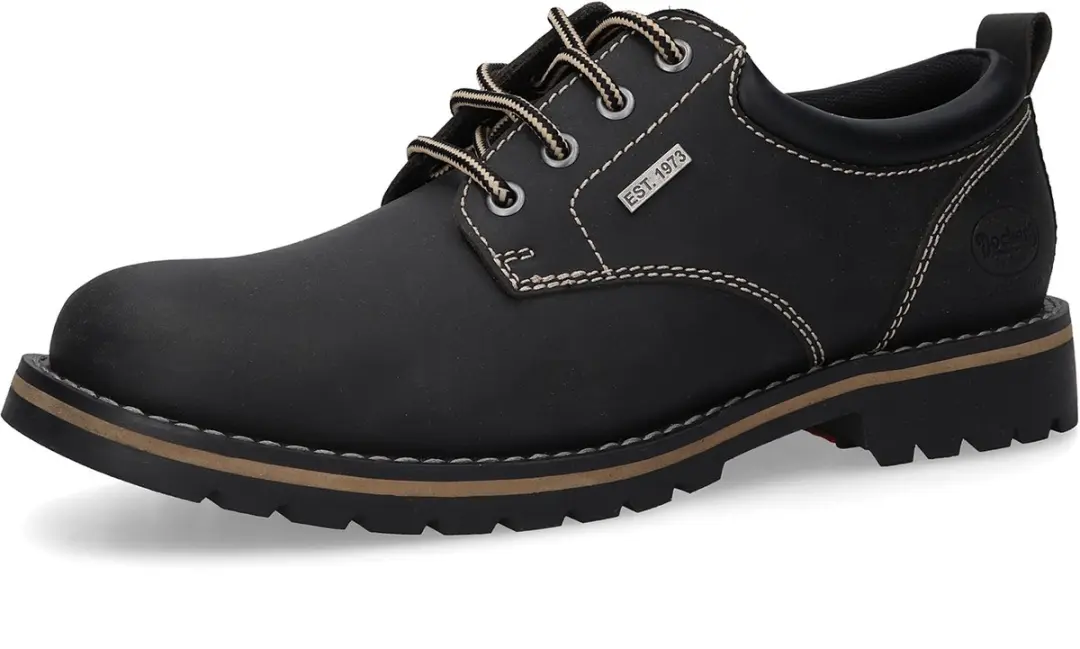 Dockers by Gerli Heren Sneaker gevoerd Memory‑Foam 53WI010‑401‑100 zwart