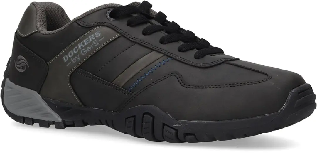 Dockers by Gerli Heren Sneakers 54BN001-650120 Schoenen Zwart Grijs