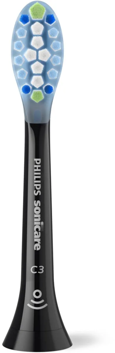 Philips Sonicare C3 HX9042/88 Opzetborstels - 2 Stuks - Zwart