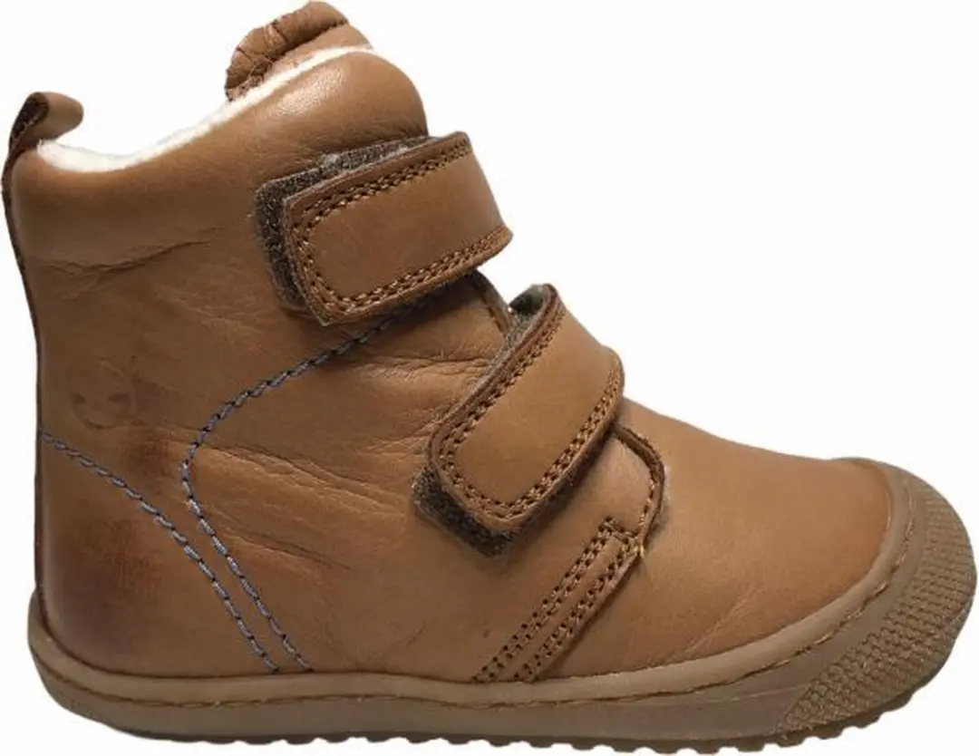 Naturino velcro effen warme hoge schoenen Bubble cognac mt 20