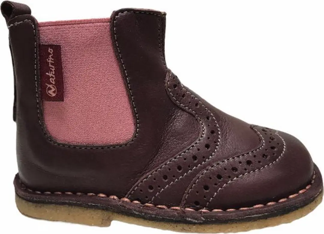 Naturino rits elastiek kort laarsjes 4683 bordeaux mt 21