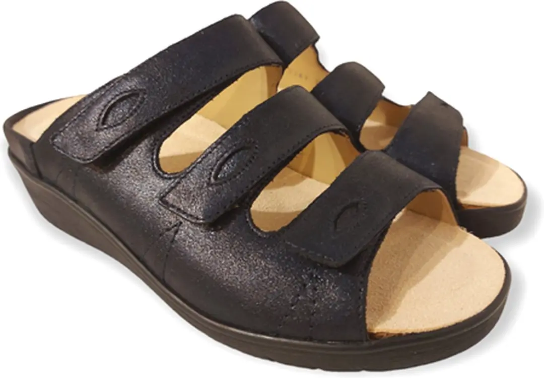 Durea Slippers 7369 047 - Wijdte J - Donkerblauw