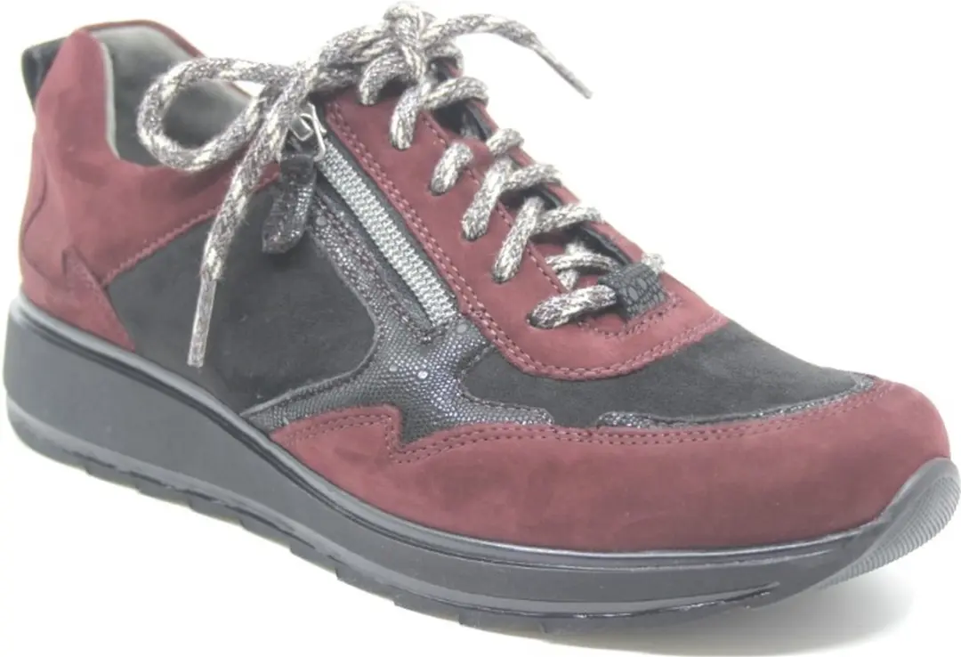 Durea, 6261 685 0619, Bordo combi sneaker wijdte H