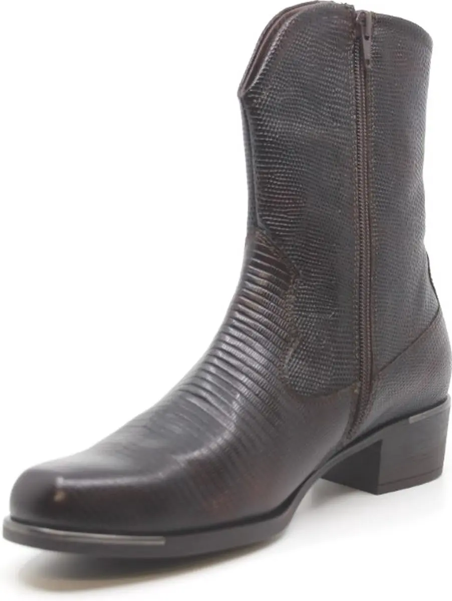 Durea 9753 Dames Enkellaars - Cognac - Maat 38