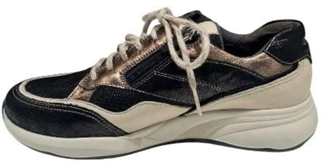 Durea 6308.608.1739-K Dames Veterschoenen - Zwart