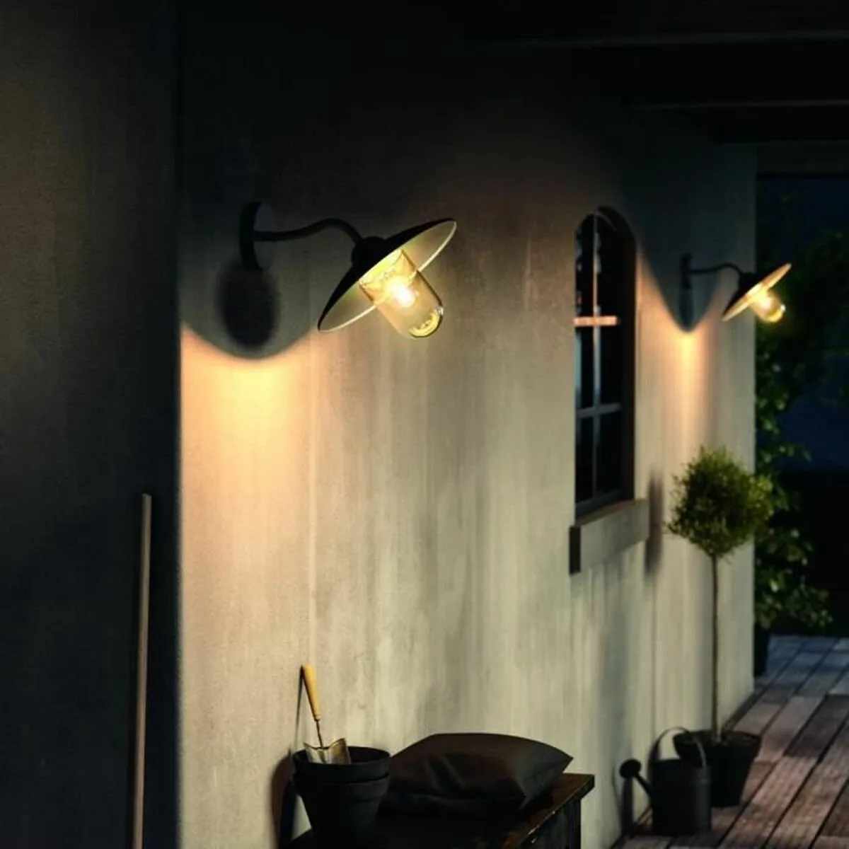 Philips LED Hammock Buitenwandlamp - Zwart