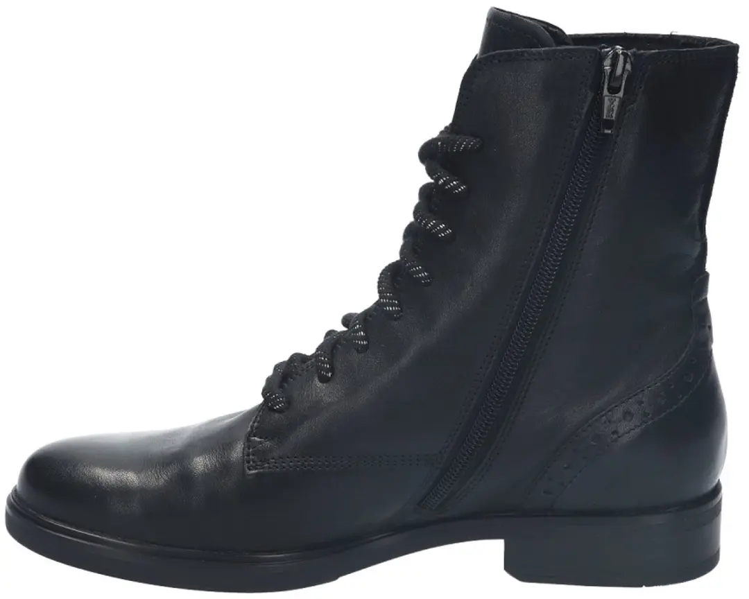 Durea Dames Veterboot 9826-835-1898 - Zwart - Maat 38.5