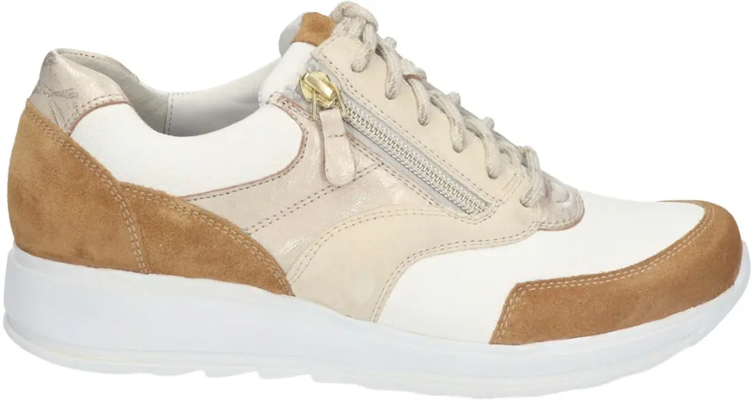 Durea Suede Combi VTR 22151 Ritslaars - 38 - Beige/Wit