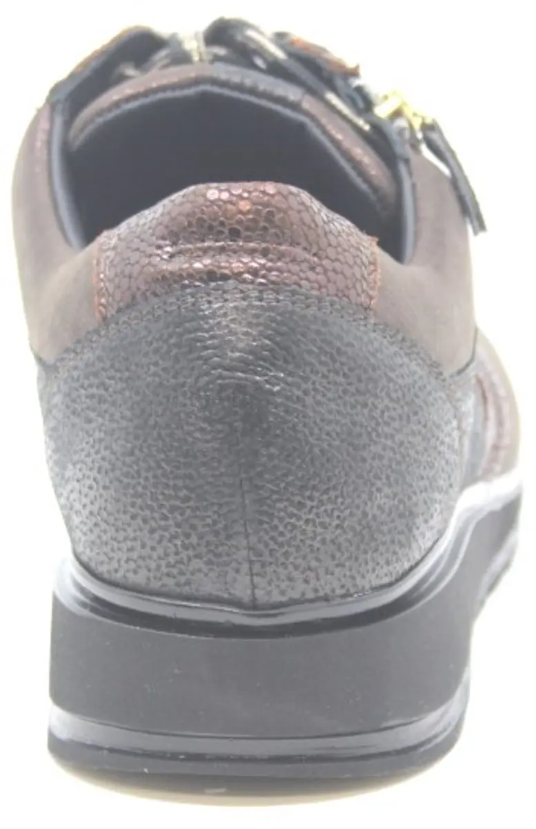 Durea 6279 H Lage Sneakers Dames - 38.5 Metallics