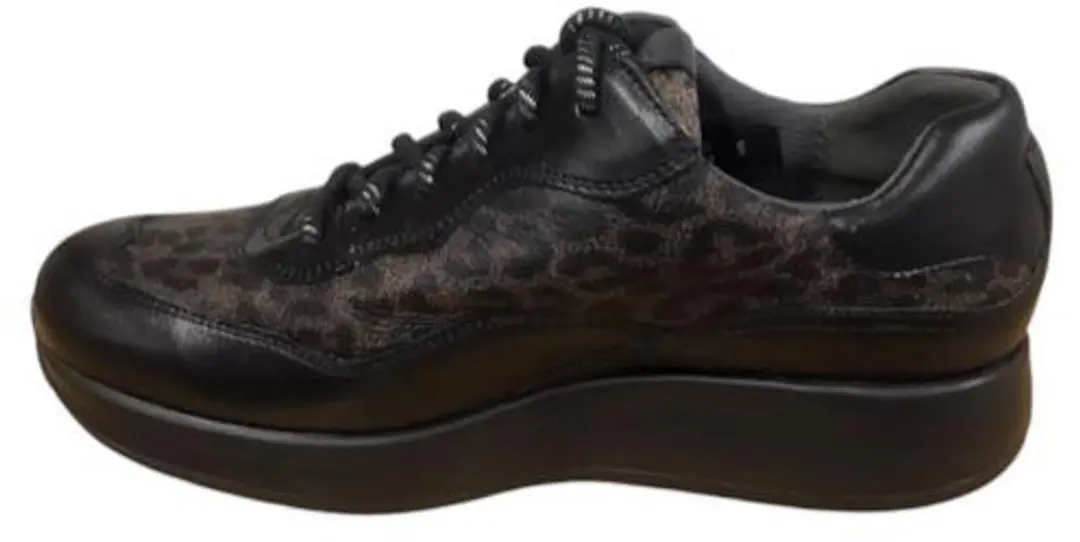 Durea Gladl C Print VTR Rits 22776 7 Schoenen - Zwart/Bruin