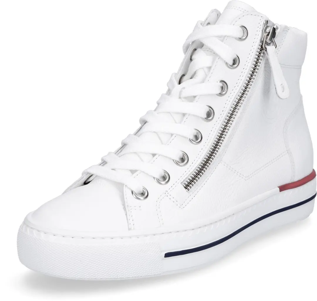 Paul Green dames hoge sneaker wit