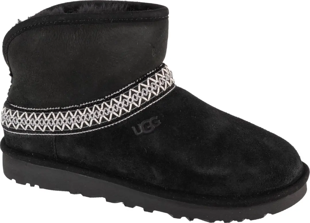 UGG Classic Mini Crescent 1158262-BLK, Vrouwen, Zwart, Laarzen, maat: 37