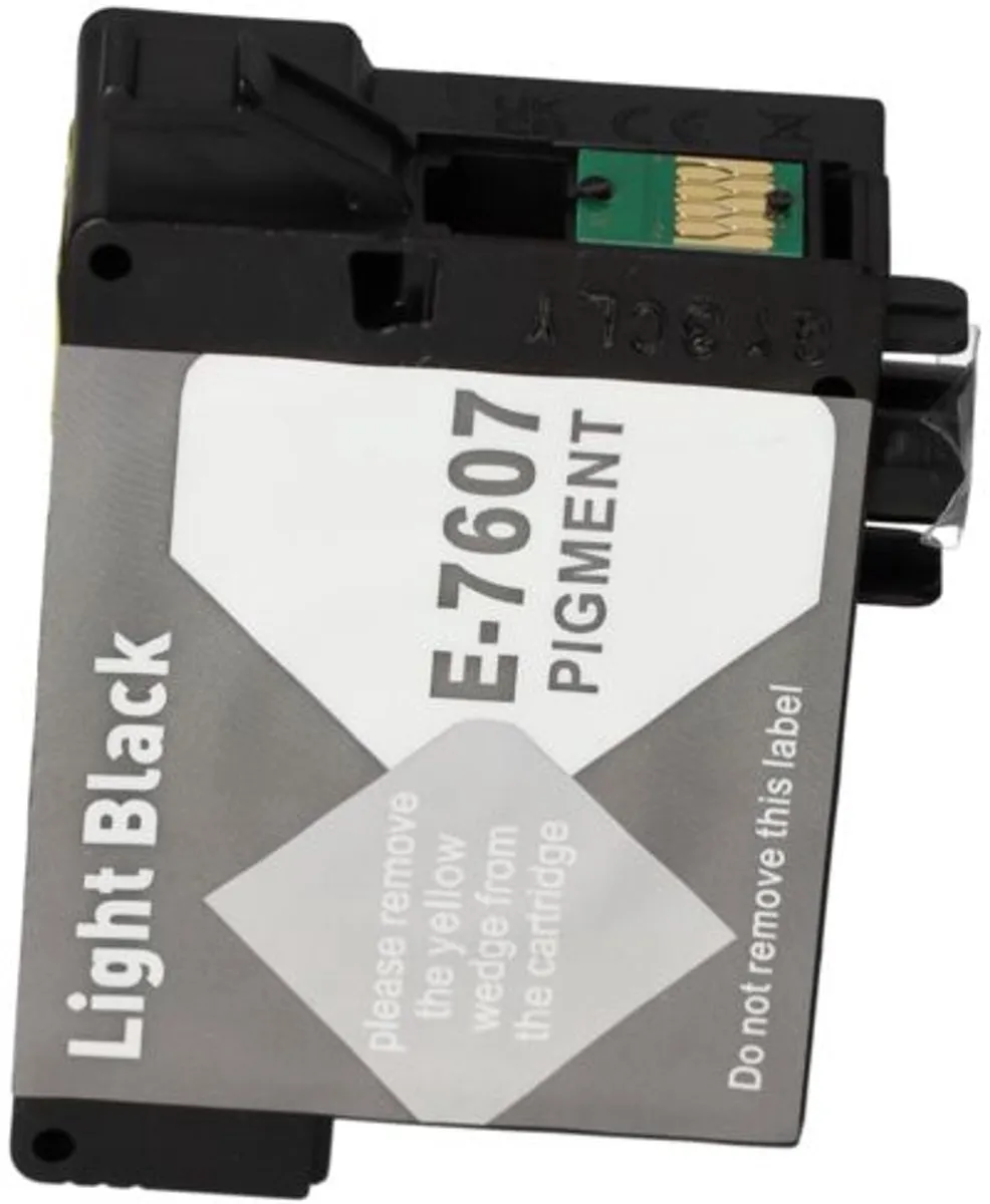 PrintAbout Epson T7607-PA Inktcartridge Lichtzwart 29.5ml
