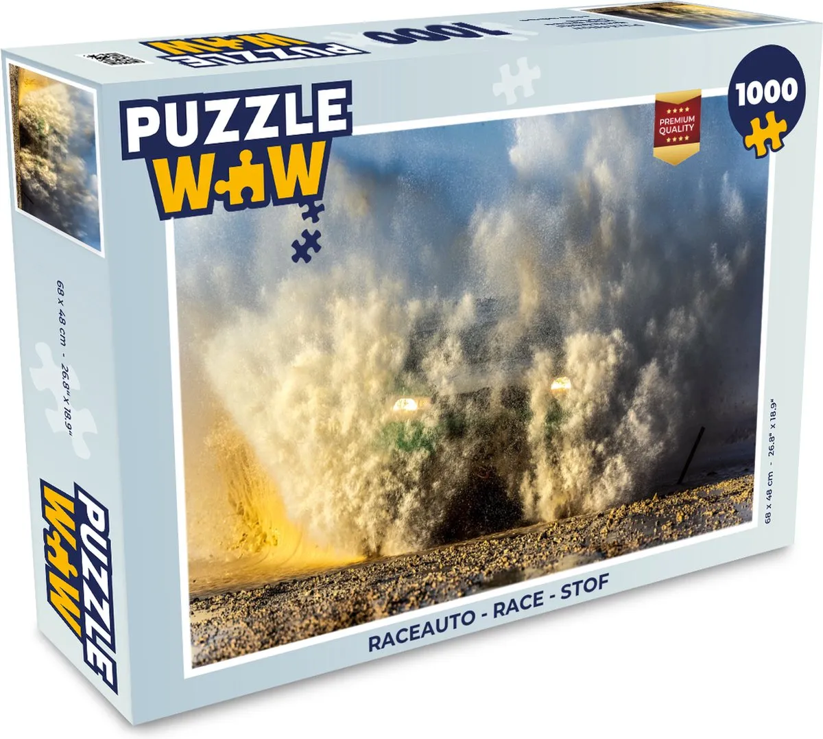 PuzzleWow Raceauto Legpuzzel 1000 Stuks - Multicolor