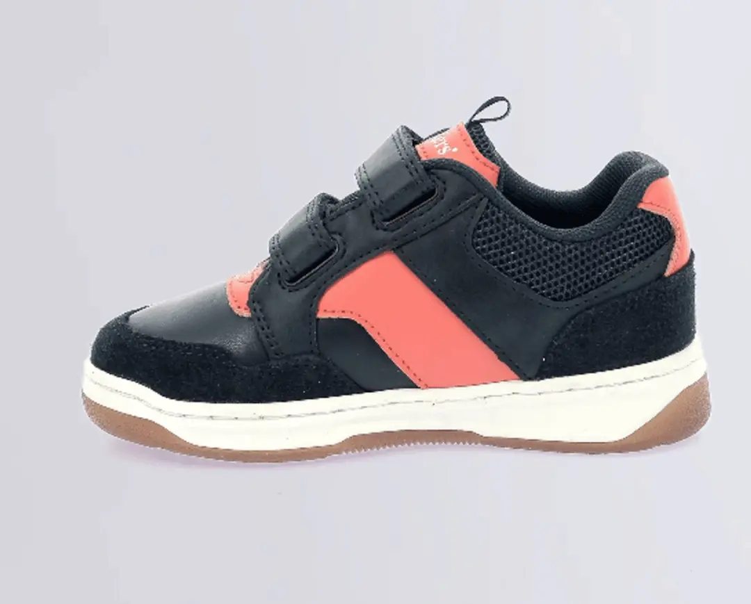 Kickers Jongens Sneaker Blauw/oranje