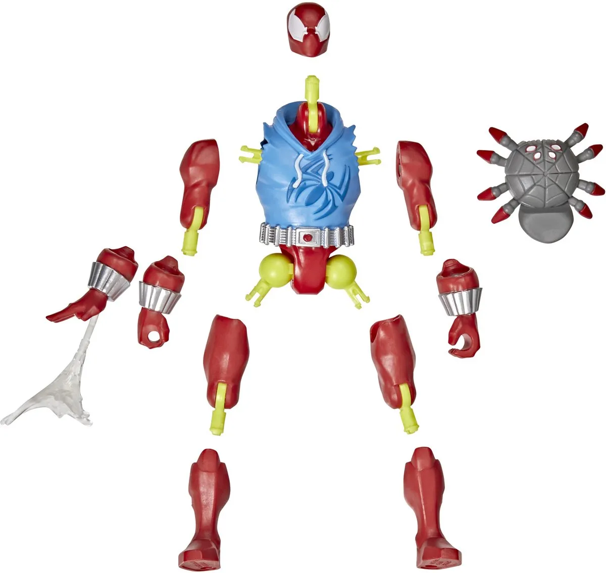 Marvel Scarlet Spider Mix-and-Match Actiefiguur - Blauw/Grijs/Rood