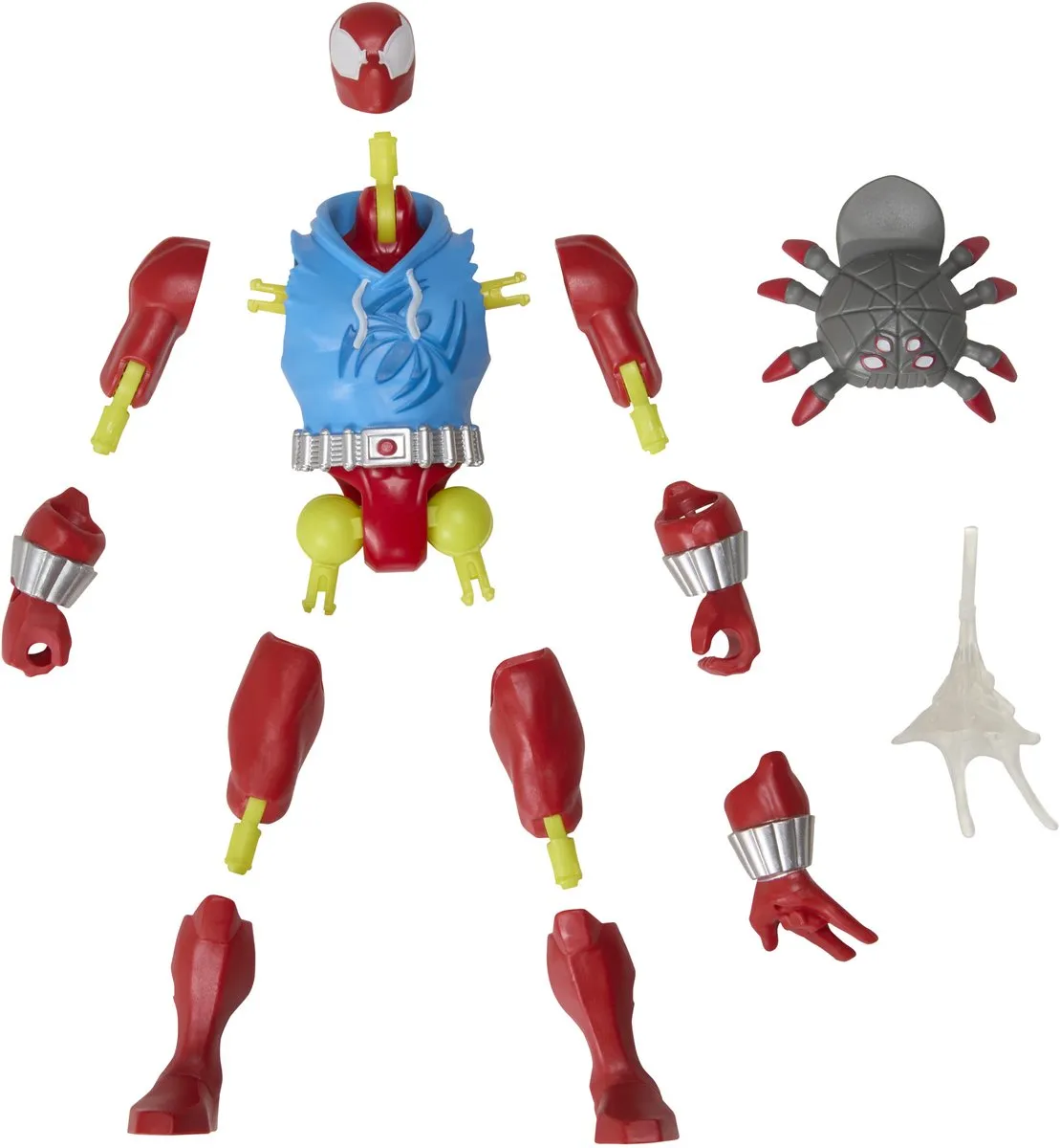Marvel Scarlet Spider Mix-and-Match Actiefiguur - Blauw/Grijs/Rood