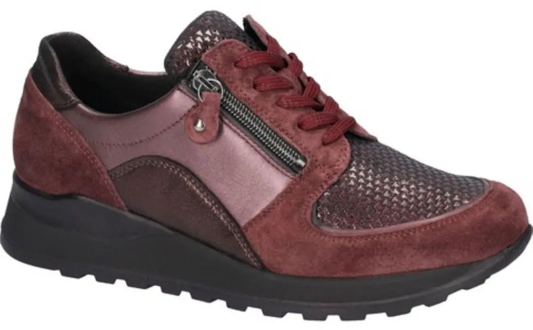 Wäldlaufer Hiroko H64007 Dames Sneakers - Bordeaux - afbeelding 2 van 4