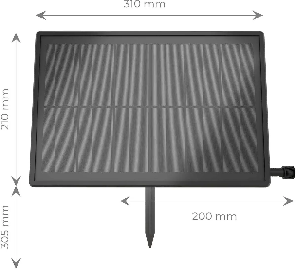 LEDVION Solar LED Paneel 10W 30x30cm - IP44