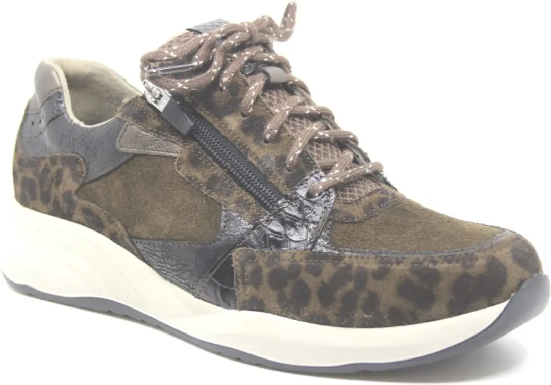 Durea Sneakers 6295 H Olijf/Zwart