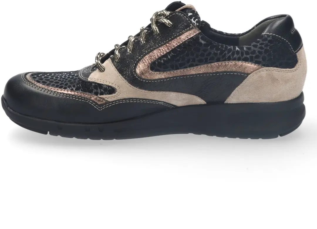 Durea 6306 K Lage Sneakers - Zwart - Maat 40.5