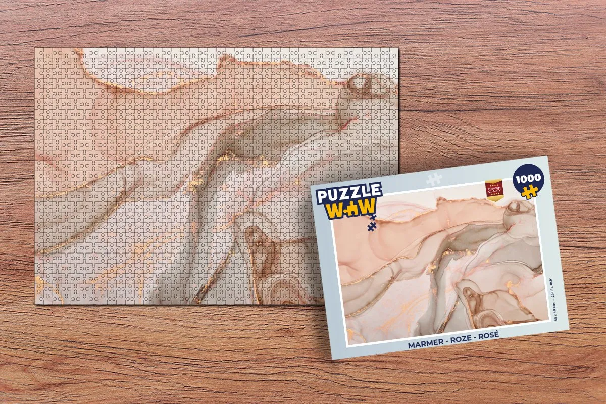 PuzzleWow Marmer Legpuzzel 1000 Stuks - Multicolor