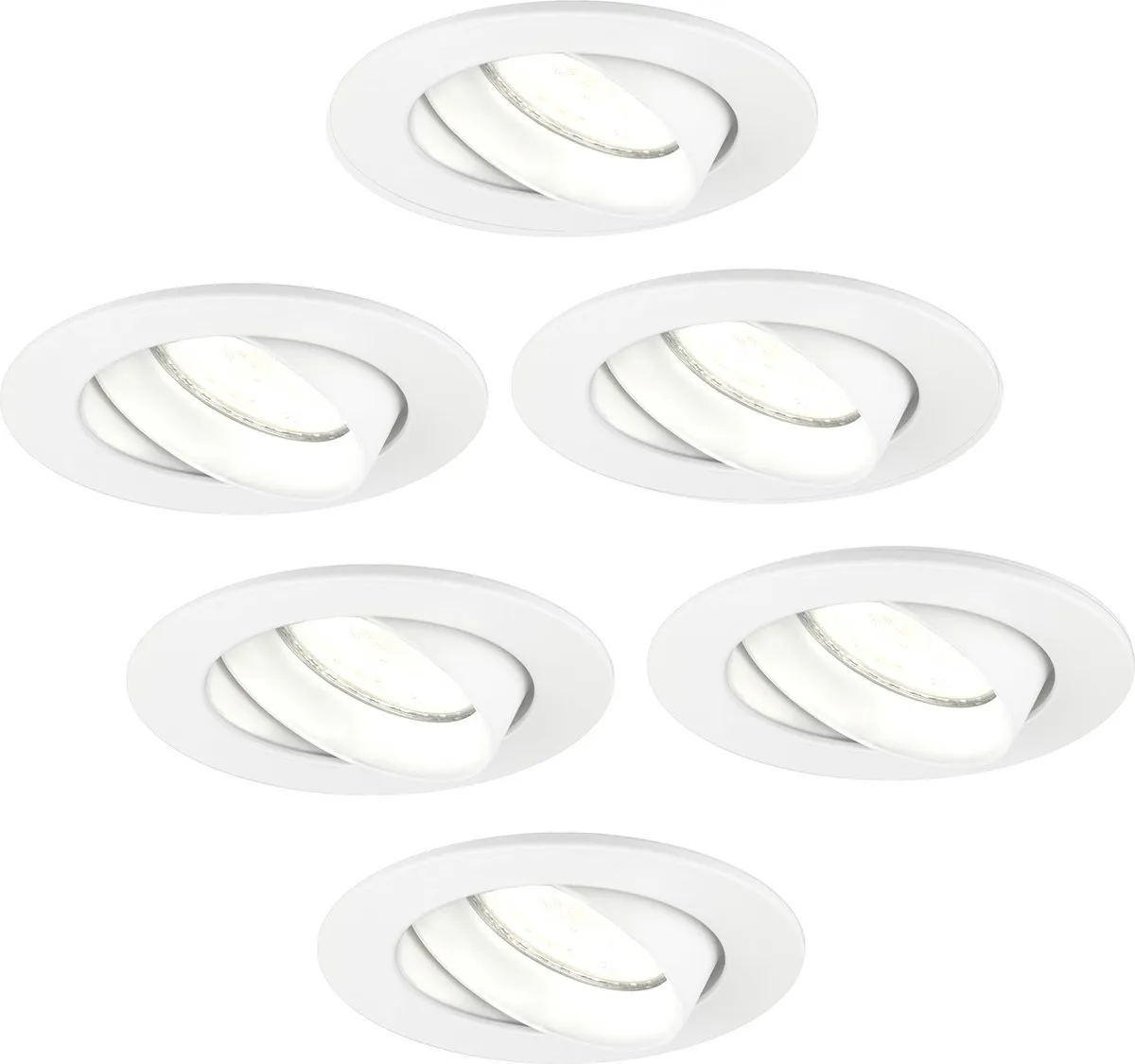 Ledvion 6X LED Inbouwspot Rio Wit