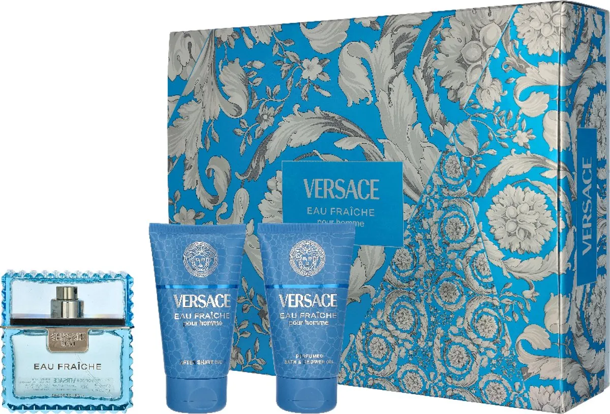 Versace Eau Fraiche Pour Homme EDT Set - 150ml (3x50ml)