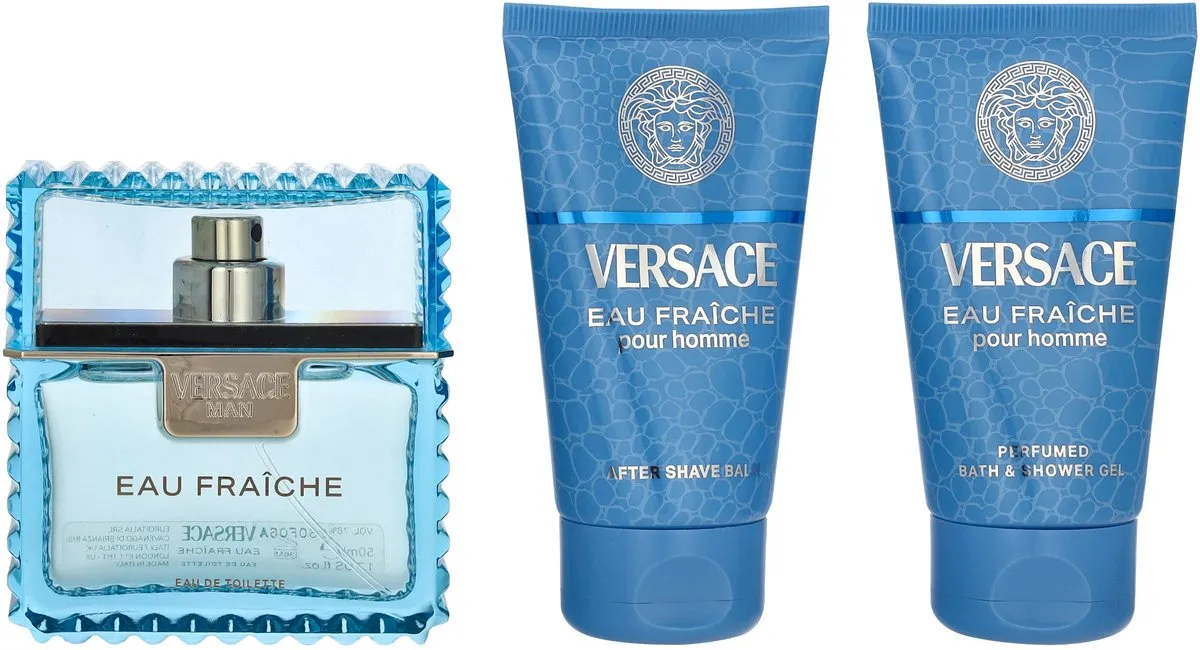 Versace Eau Fraiche Pour Homme EDT Set - 150ml (3x50ml)