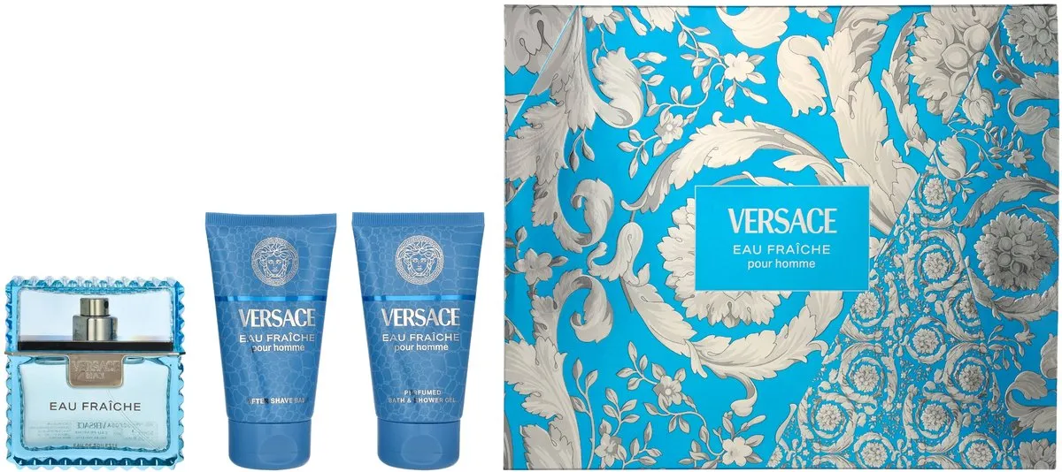 Versace Eau Fraiche Pour Homme EDT Set - 150ml (3x50ml)