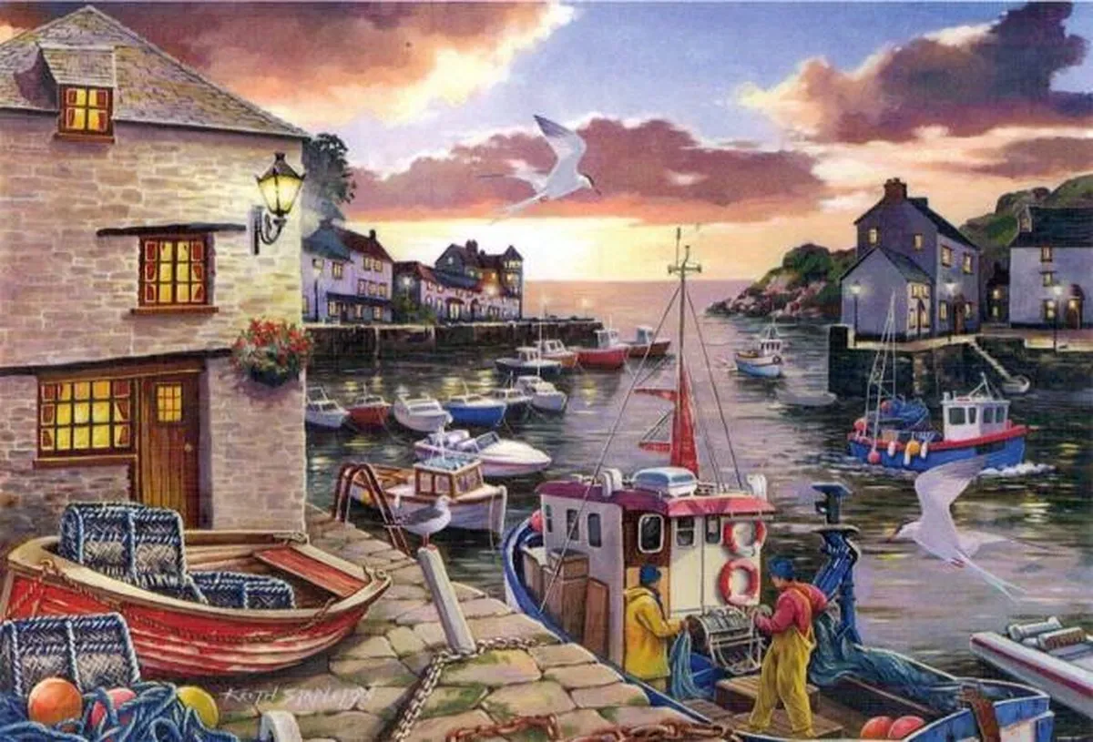 House Of Puzzles Harbour Lights Puzzel 250 Stuks - Multicolor