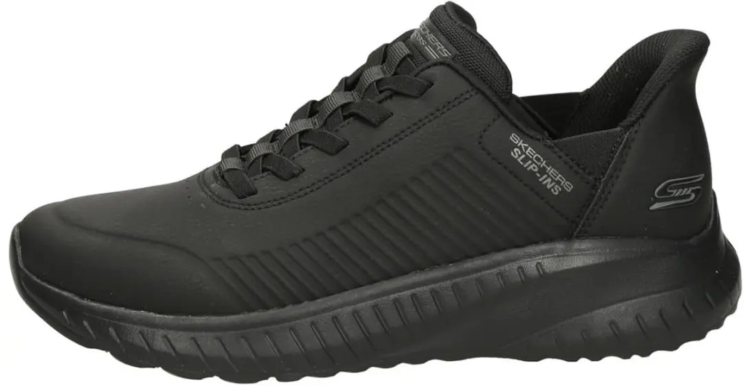 Skechers Heren BOBS Sport Squad Chaos Slip Ins Trainingsschoenen Zwart