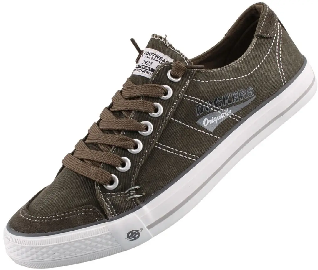Dockers by Gerli heren sneaker canvas kaki