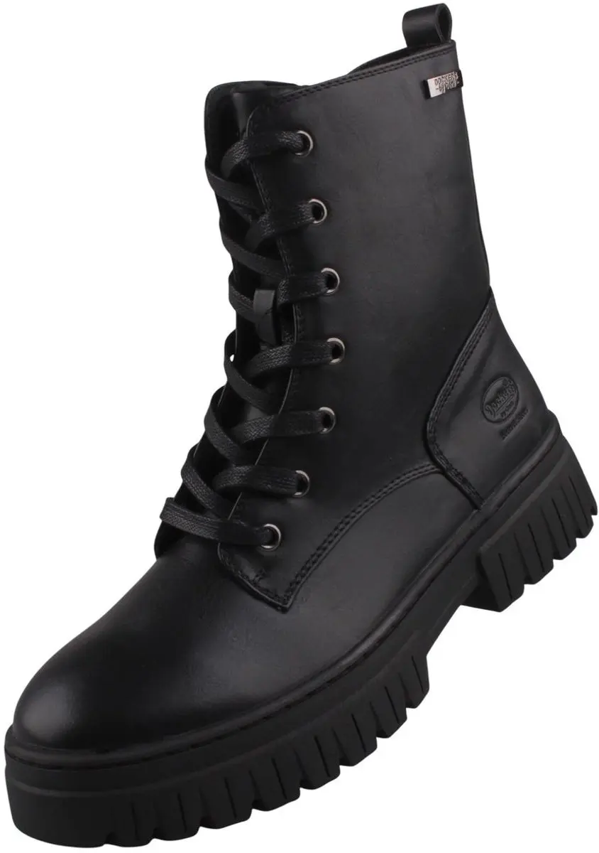 Dockers dames enkellaarsjes zwart 59BI202-610100