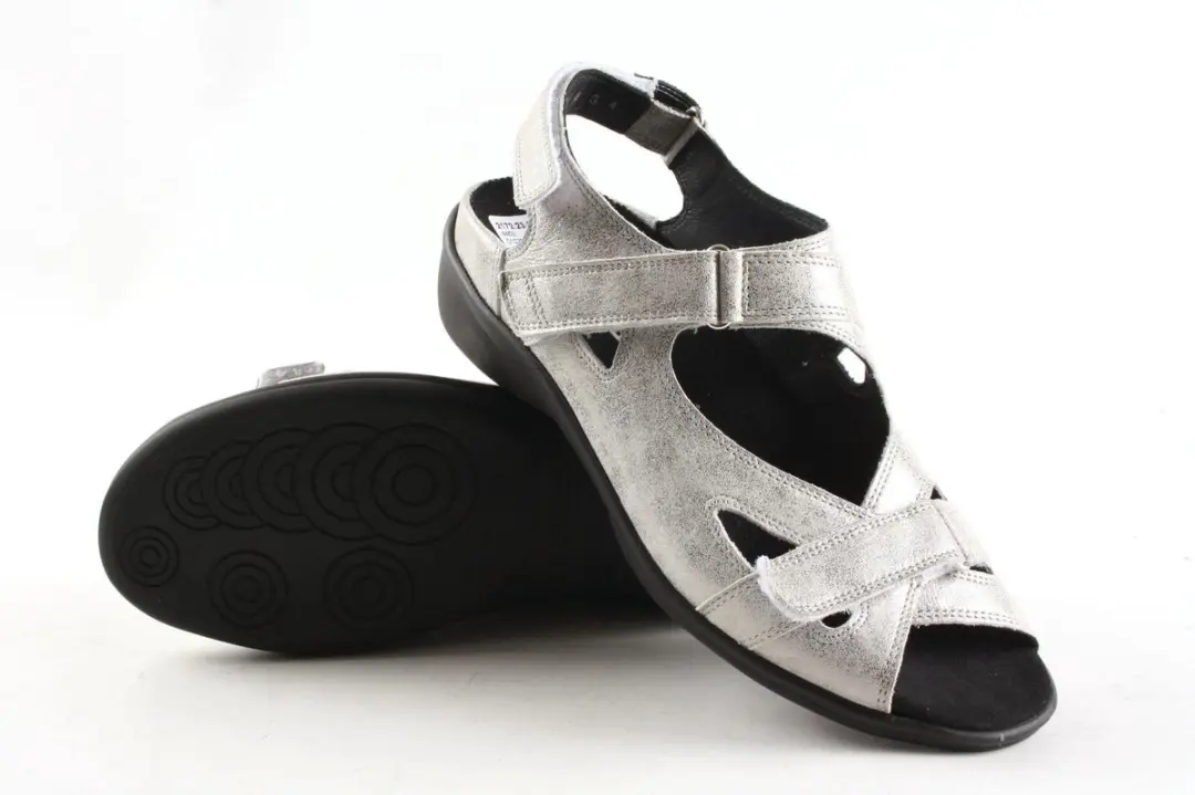 Durea 7258 Dames Sandalen - Maat 37 - Lichtgrijs
