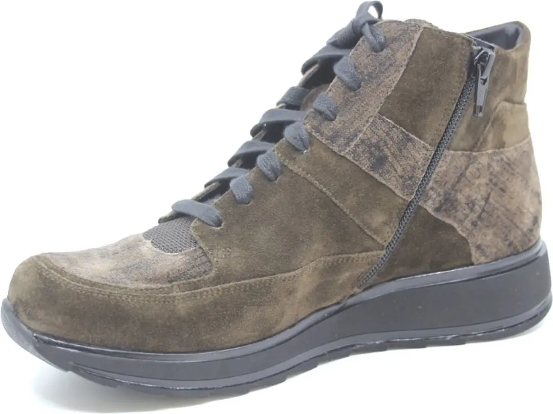 Durea 9684 K Hoge Sneakers - Groen - Maat 39