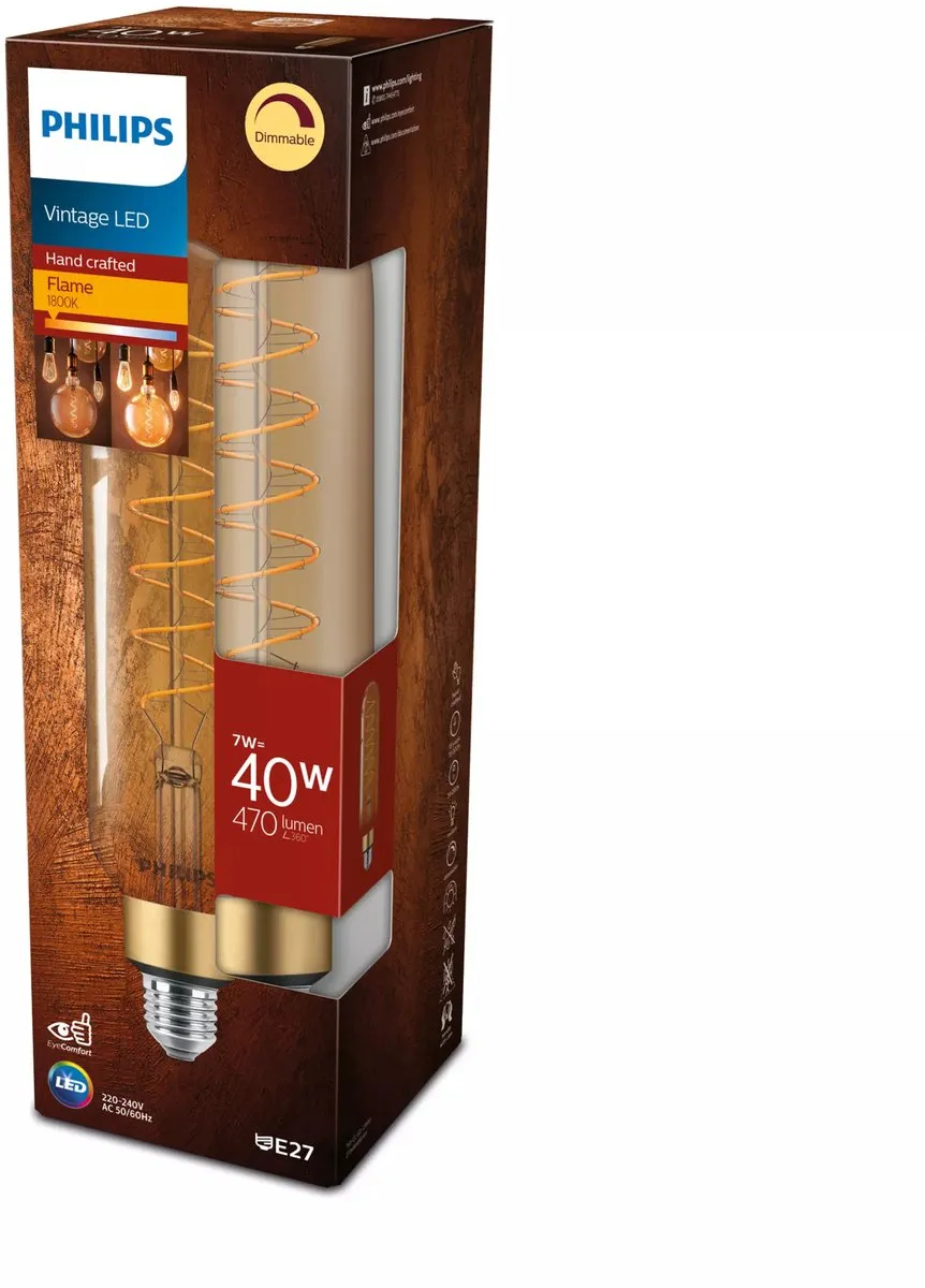 Philips LED Giant Spiraal Goud 40W E27 - Warmwit 1800K