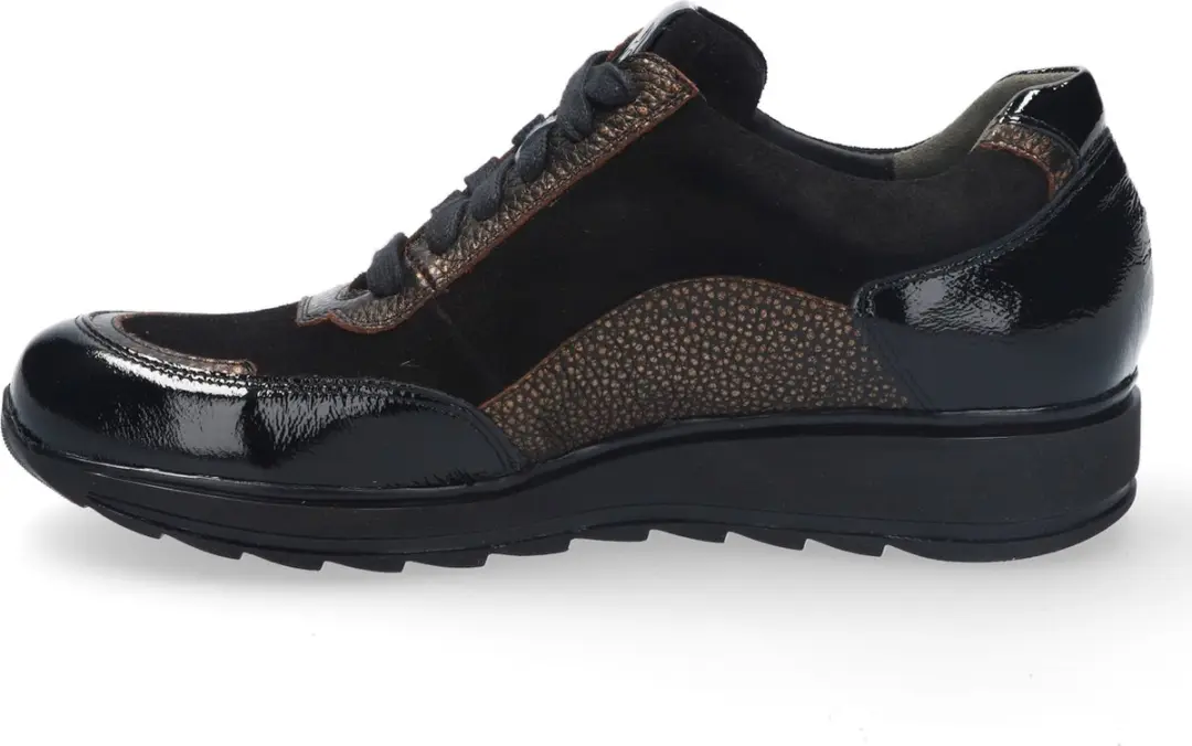 Durea 6263 Sneaker - Zwart - Maat 38
