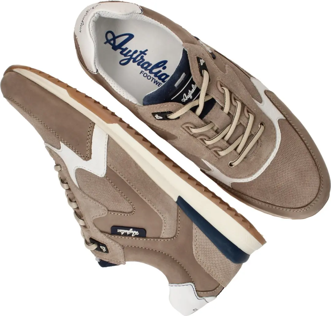 Australian Bakersville Heren Sneakers - Taupe - Maat 43 - afbeelding 6 van 6