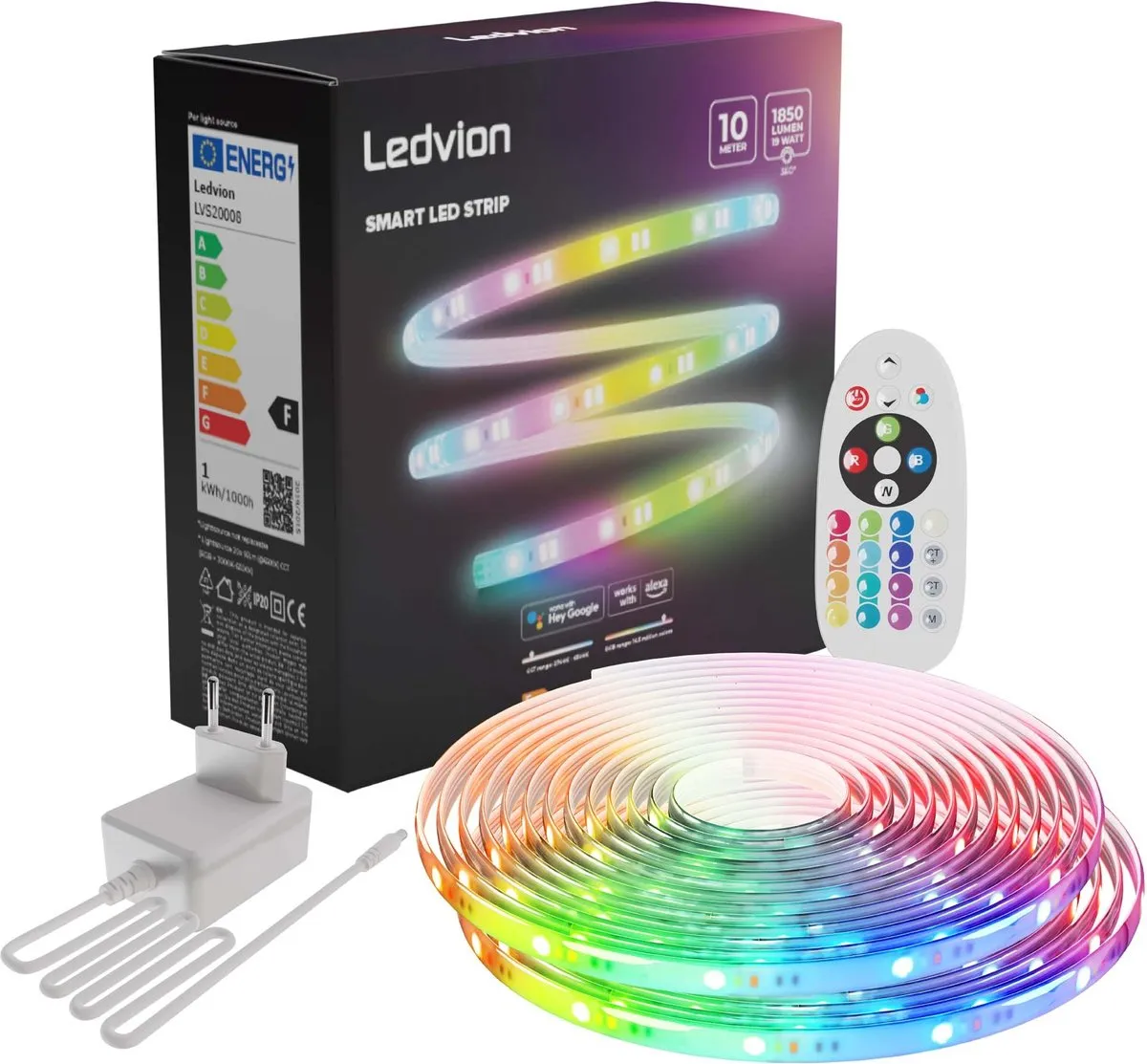 LEDVION SMART LED-Strip 10M RGBIC